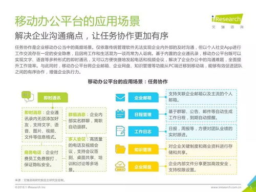 艾瑞咨询 重新定义移动办公,2018年中国企业移动办公平台发展洞察